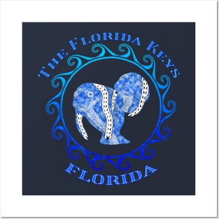 The Florida Keys Florida Vacation Tribal Manatees Posters and Art